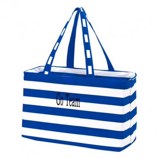 royal striped Ultimate tote