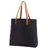 black game day tote