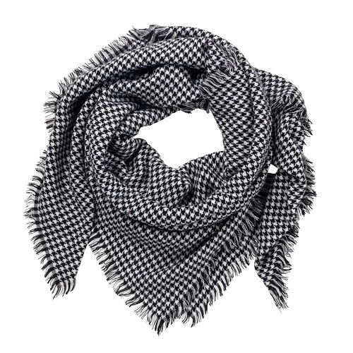 houndstooth blanket scarf